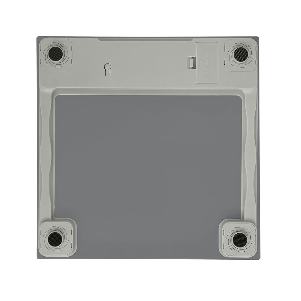 Taylor 11.0" x 11.0" Digital Glass Body Weight Scale Battery Powered, FSA HSA Eligible, 350 lb Capacity, Gray