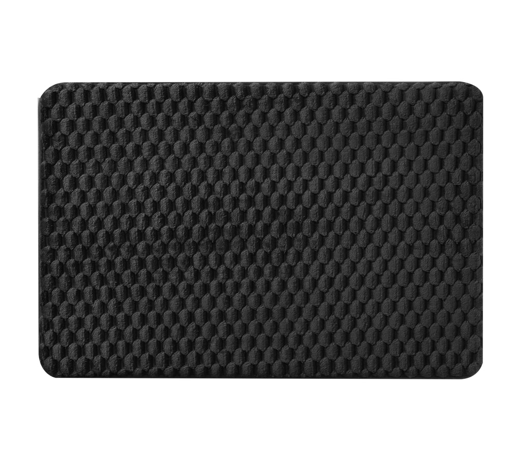 Mainstays Black Tile Bubble Pattern 2-Piece Bath Rug Set
