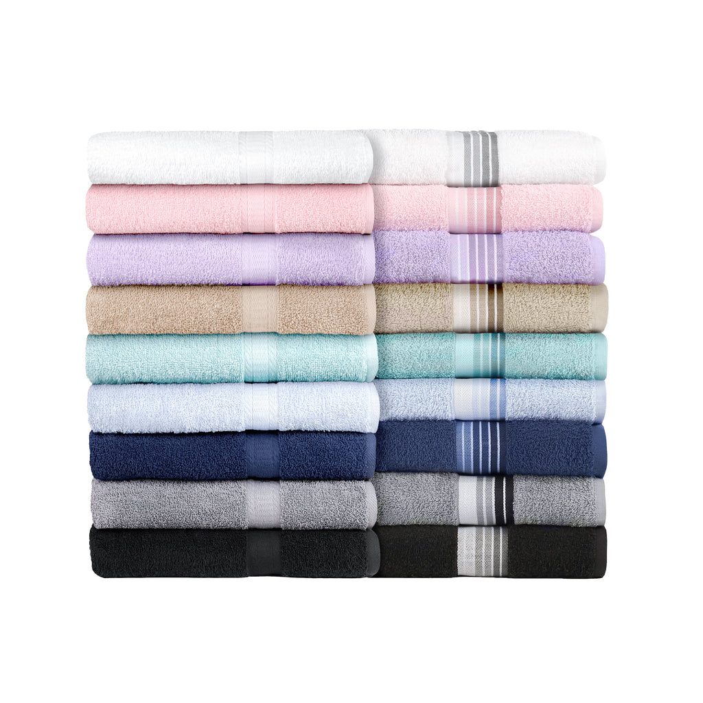 Mainstays Basic Bath Towel, Soft 100%  Cotton and Highly Absorbent Bath Towel, White