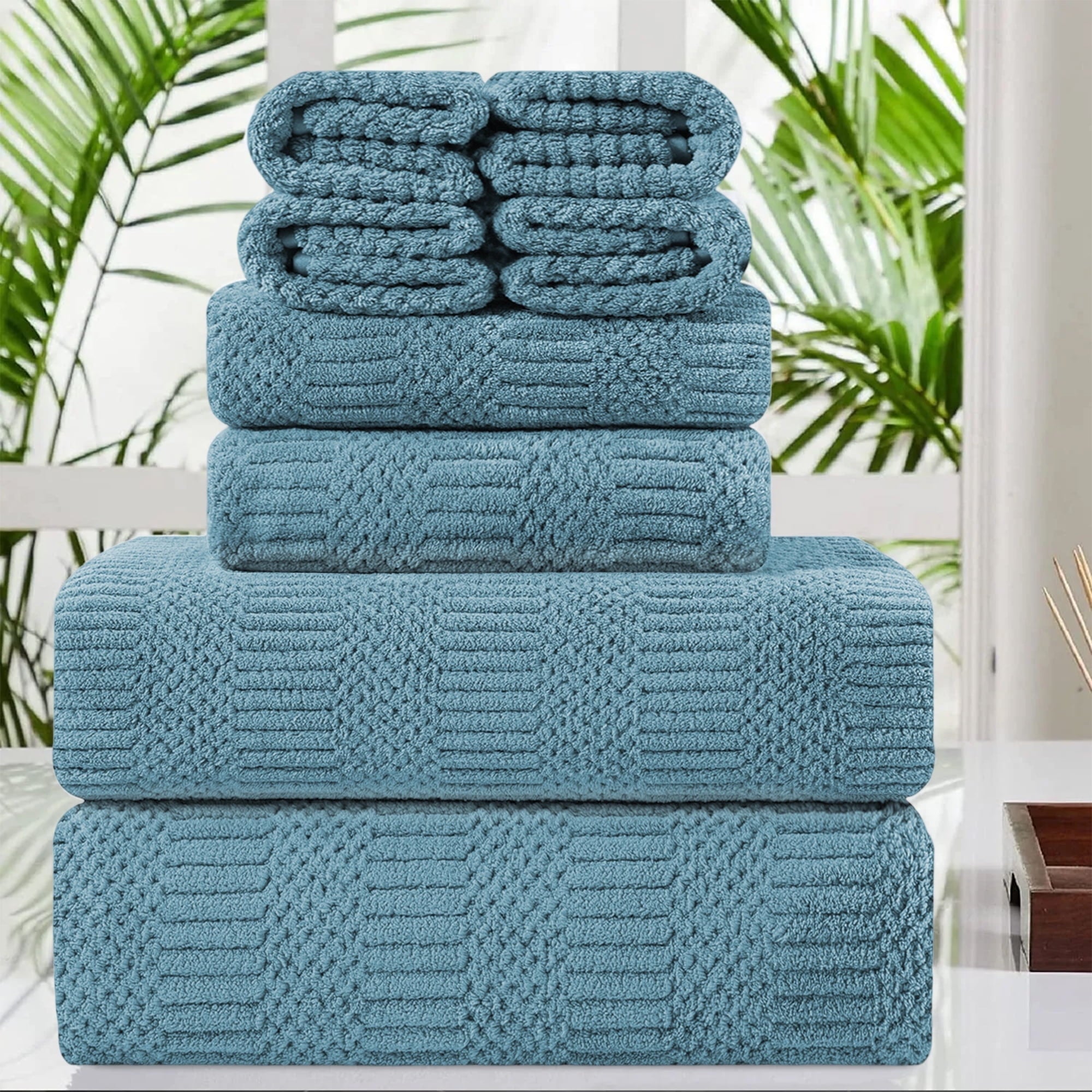 Jessy Home 4 Pack Large Bath Towel Set 600 GSM Ultra Soft Oversized White Towel Set 35"x70" Extra Large Bath Sheets