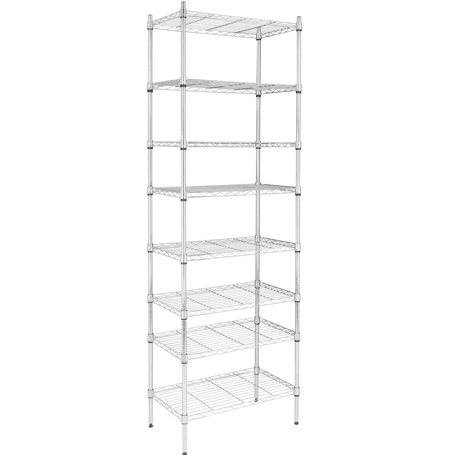 Ktaxon 5-Tier Wire Shelving Unit, Steel Storage Rack for Garage Office Kitchen Silver, 30" W x 14" D x 60" H
