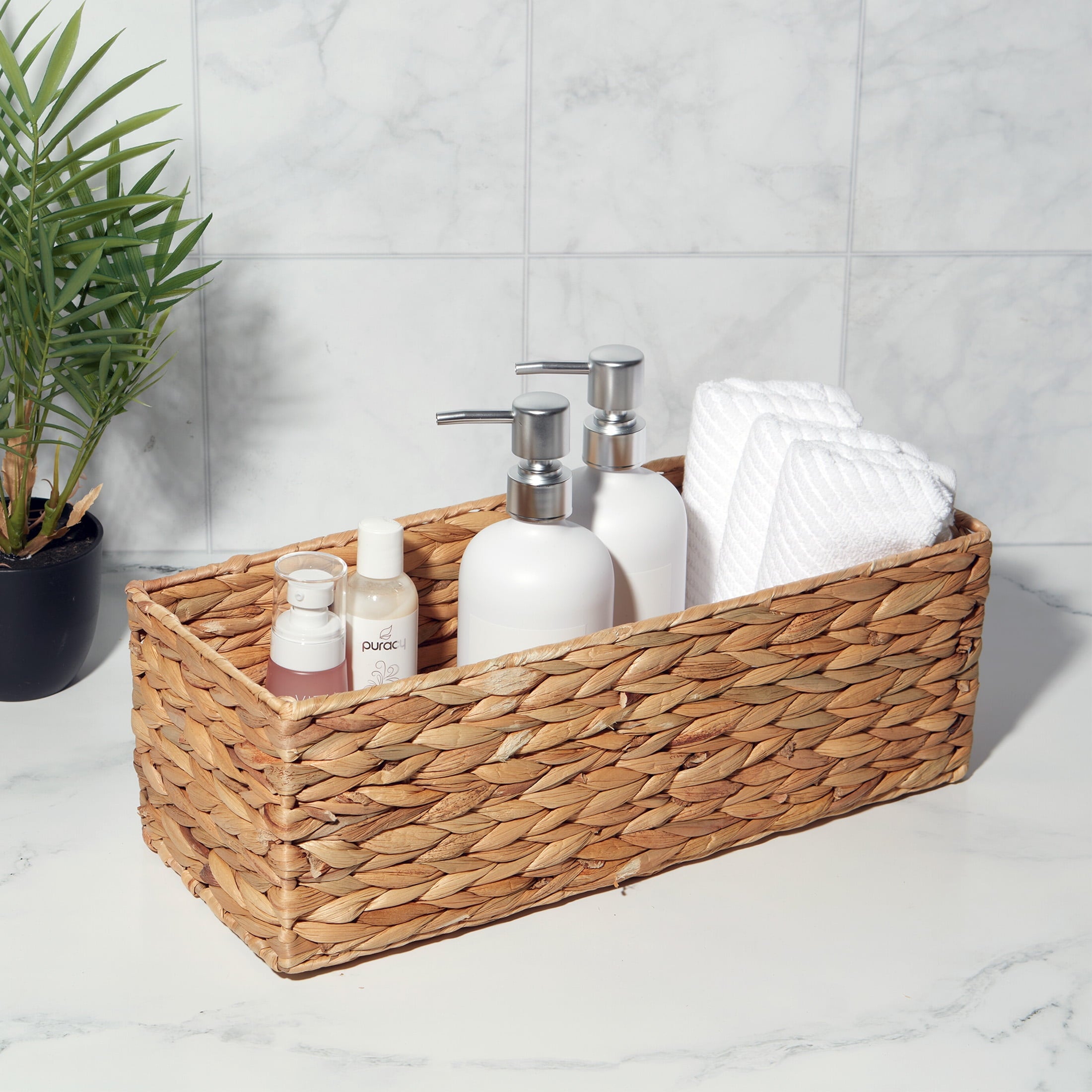 Better Homes & Gardens Brown Hyacinth Organizer Basket