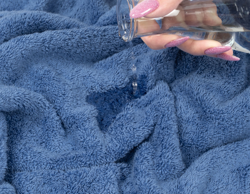 American Soft Linen Turkish 6 Piece Towel Set, 100% Cotton Premium Soft Bathroom Towels, Electric Blue