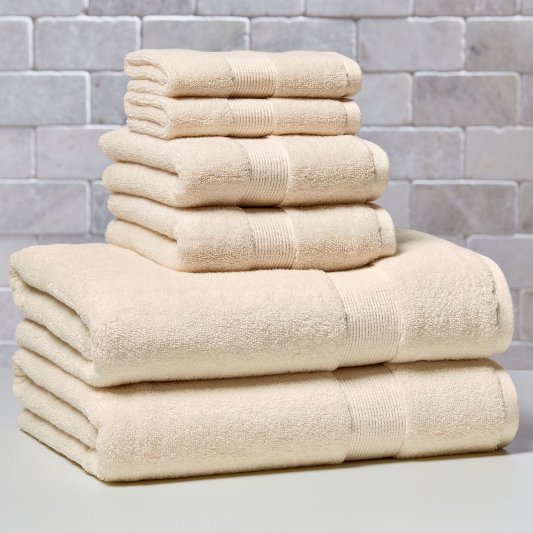 Better Homes & Gardens Signature Soft Solid Cotton Bath Towel, Vanilla Dream