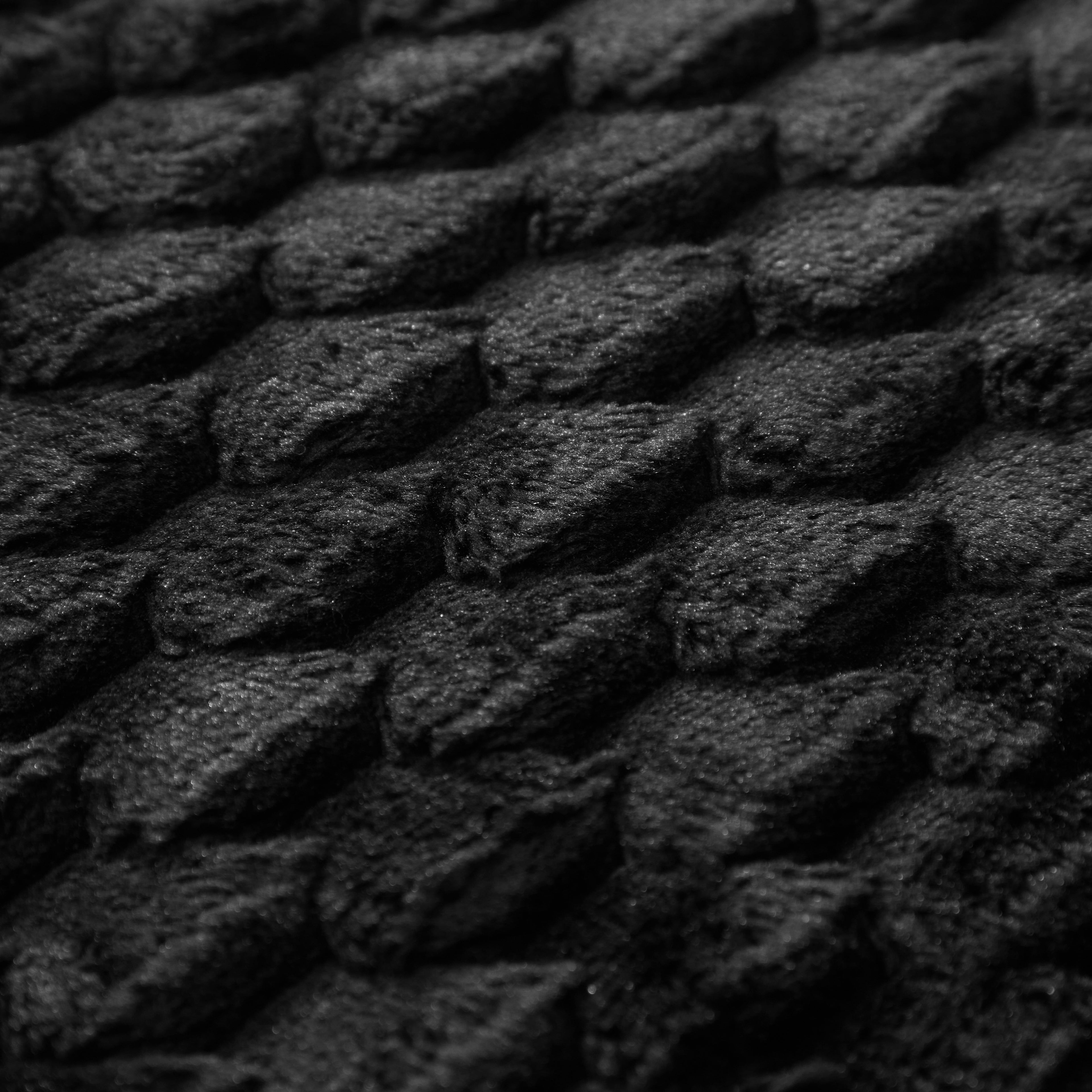 Mainstays Black Tile Bubble Pattern 2-Piece Bath Rug Set