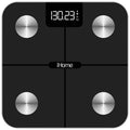 iHome Smart Wi-Fi Digital Battery Powered Bathroom Scale, Body Weight & BMI, 397 lbs with Fit+ Personal Coach App, FSA and HSA Eligible, Black
